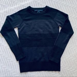 French Connection dark plum striped sweater